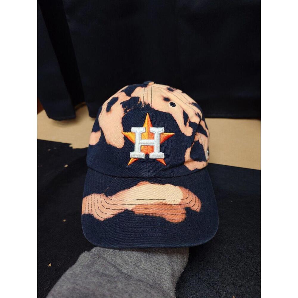 Houston Astros MLB Official 49 Adjustable Hat Cap Bleach Color Rare No Stains